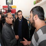 En photos : M.Marzouki se rend à la prison de la Mornaguia accompagné par N.Bhiri et S.Dilou