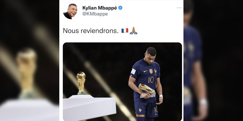 Photo du jour : Le serment de Mbappé
