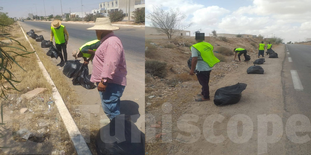 عقوبات بديلة في مدنين.. منتفعون بالسراح الشرطي يساهمون في تنظيف المدينة