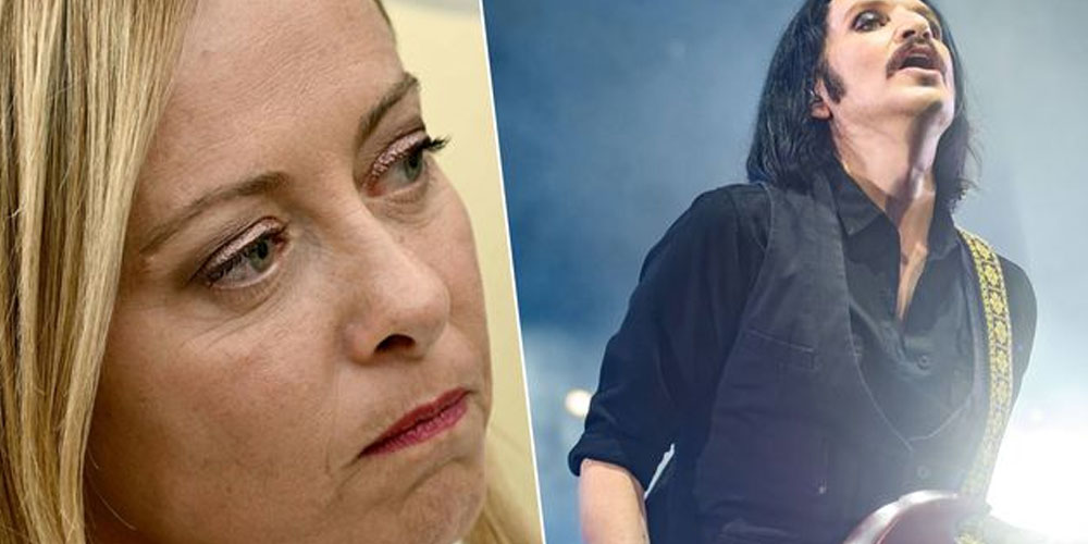 Meloni porte plainte contre le chanteur de Placebo qui l’a qualifiée de ''fasciste''