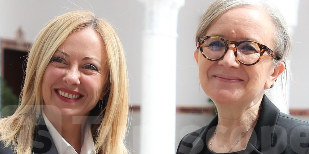 En photos : Meloni accueillie par Bouden
