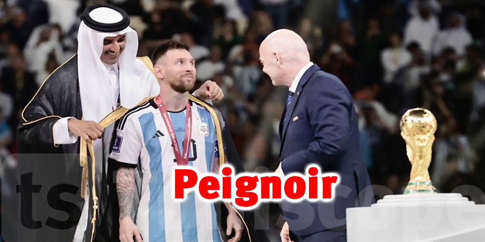 Habit qatari porté par messi... ''Un peignoir'' selon deux journalistes français