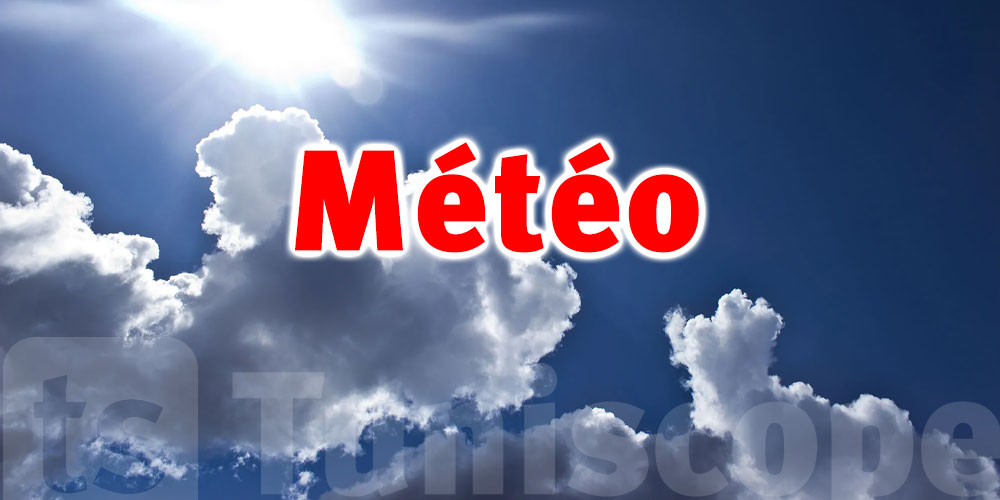 Météo du jeudi : Ciel nuageux avec possibilité de chute de pluies éparses sur le nord