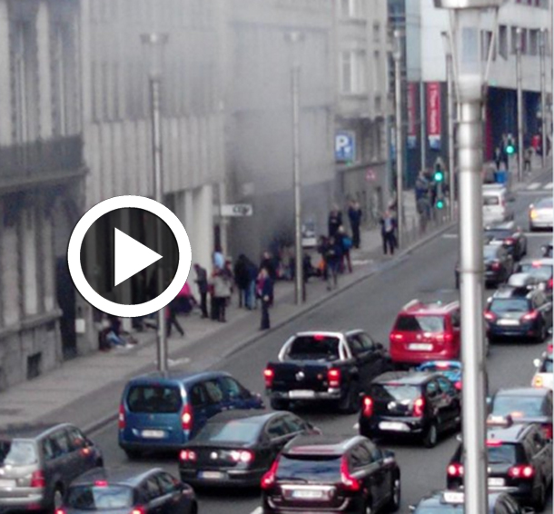 En vidéo : Explosion à la station de métro Maelbeek