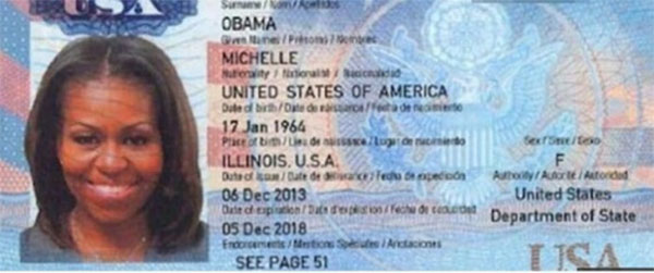  بعد نشر نسخة من جواز سفر ميشيل أوباما.. البيت الأبيض يُعلن حدوث إختراق إلكتروني