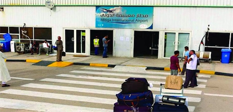 مطار معيتيقة الدولي يستأنف رحلاته الجوية