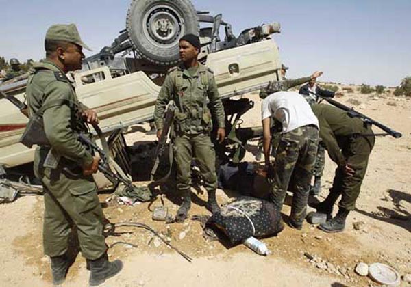 القصرين : إصابات في صفوف عسكريين بعد انزلاق عربة تابعة الجيش الوطني 