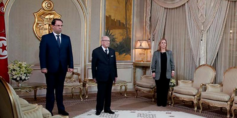 En Photos : Cérémonie de prestation de serment des nouveaux ministres au palais de Carthage