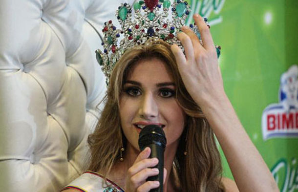 La syrienne Mariam Habach, Miss Venezuela 2015