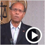 La mine triste, Marzouki fait ses vœux au peuple tunisien