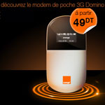 Avec Orange, découvrez le Domino, le modem de poche 3G