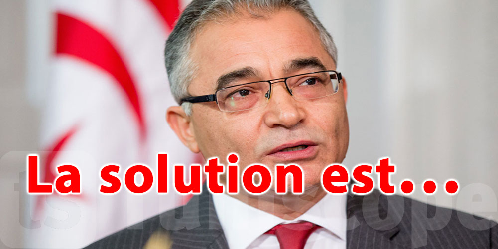 La solution pour sortir de la crise selon Mohsen Marzouk