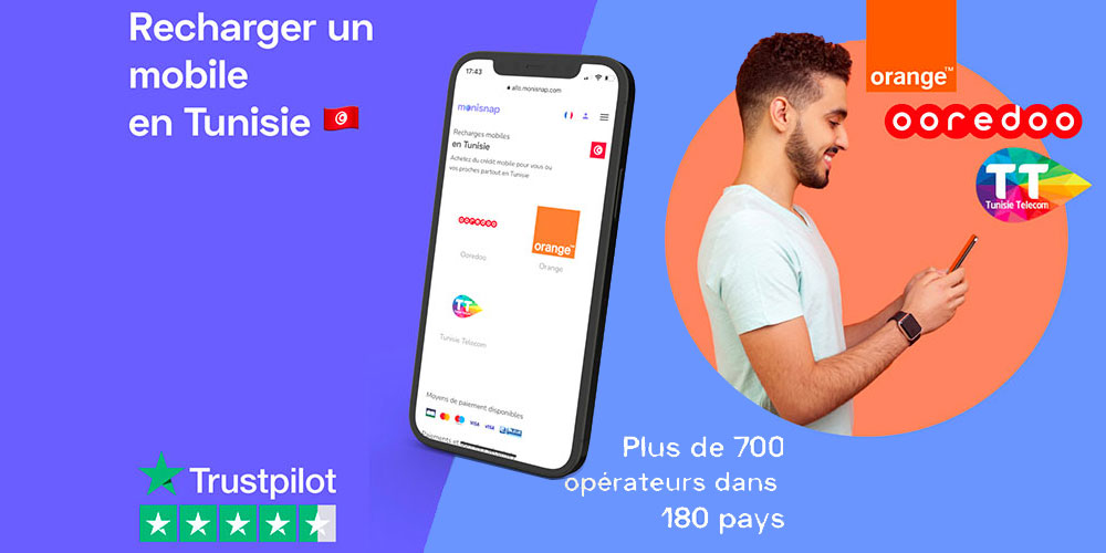 Comment recharger un mobile en ligne avec Monisnap ?