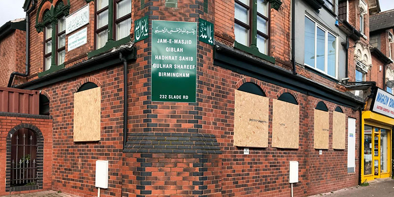 Des mosquées saccagées à Birmingham au Royaume Uni 