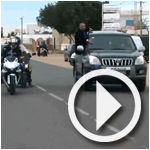 En vidéo : En 4x4 et escorté par des motards, un prédicateur wahabite débarque à Zarzis 