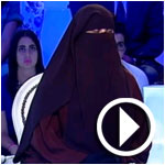 فيديو.. المترشّحة« المنقبة »في سهرة الليلة على قناة التونسية