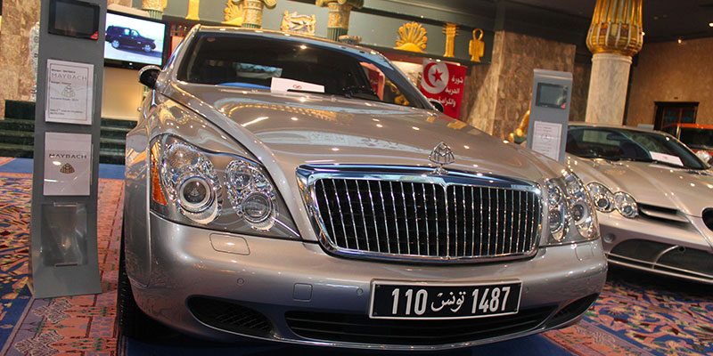 En vidéo : La Maybach de Ben Ali et 10 autres voitures du Clan à vendre