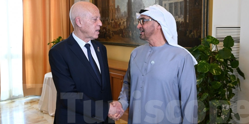 الرئيس الاماراتي يهنّئ قيس سعيد