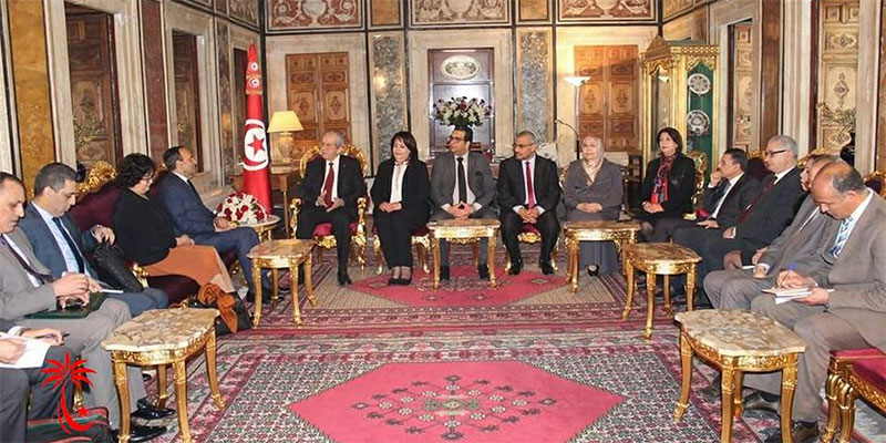 رئيس مجلس نواب الشعب يستقبل رئيس مجلس النواب المغربي والوفد المرافق له