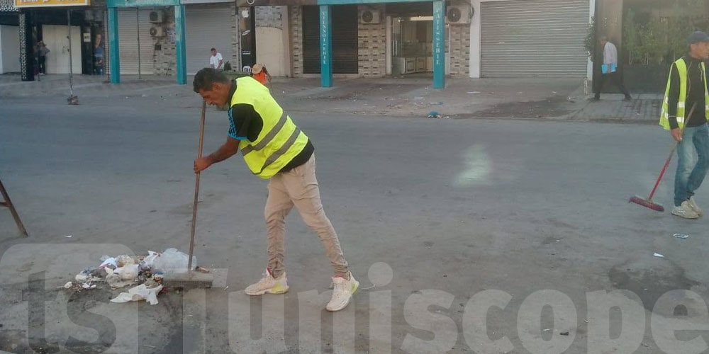 سيدي حسين تبدأ حرب النظافة: حملة كبرى لتنظيف الأحياء والفضاءات العامة