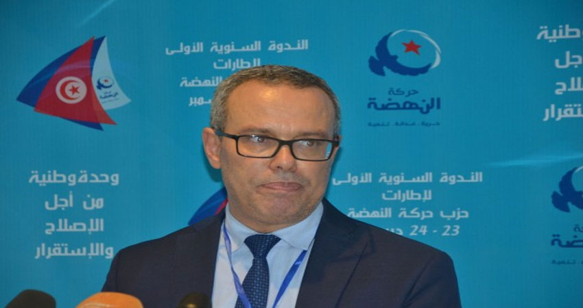 عماد الخميري : مؤسسات حركة النهضة مع منح الثقة لوزير الداخلية المقترح