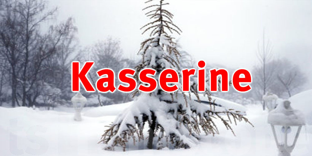 Kasserine couverte d’un manteau de neige 