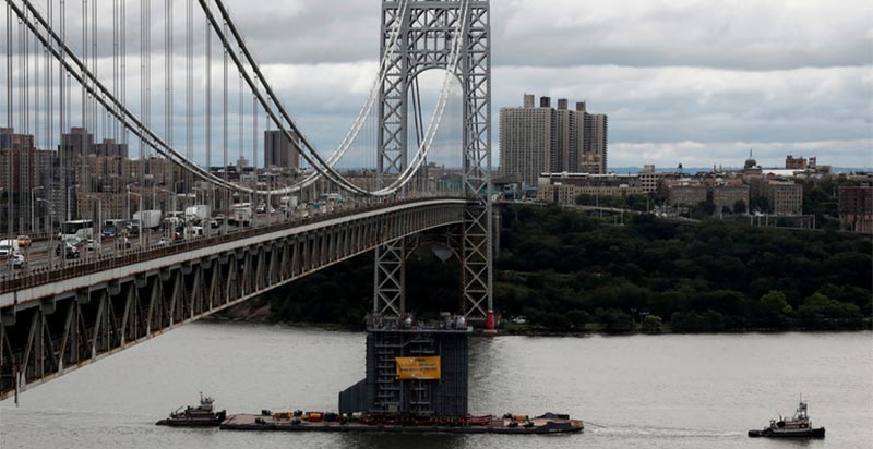 نيويورك: إغلاق جسر جورج واشنطن بسبب تهديد ''قنبلة''