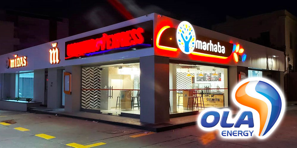 OLA Energy réouvre sa station Sousse-République avec les concepts MIDAS & COSMITTO