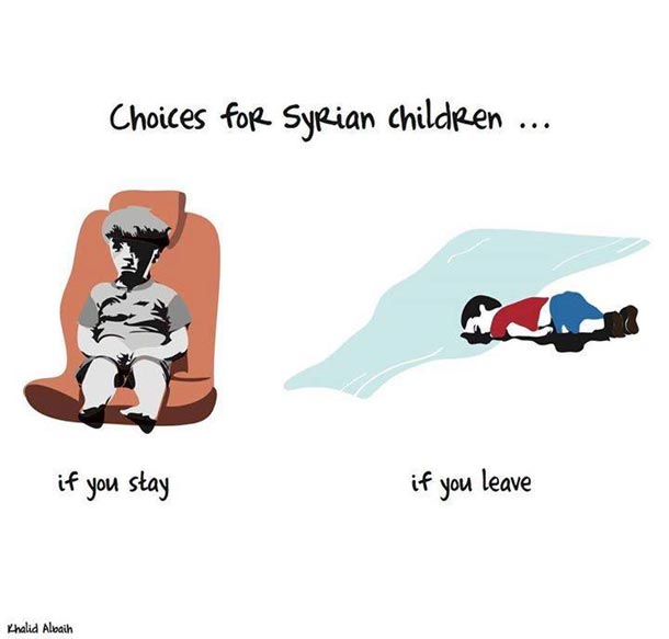 En images : Omran Daqneesh aux yeux des caricaturistes du monde