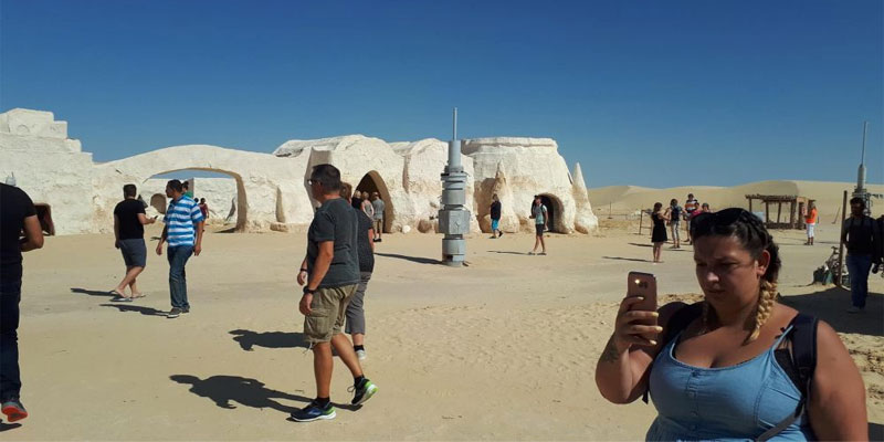 En photos : La construction d'un circuit touristique au site du tournage de Star Wars à Nafta 