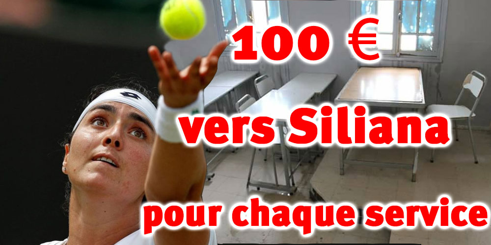 Pour chaque service gagnant de Ons Jabeur, 100 € seront versés pour un lycée à Siliana
