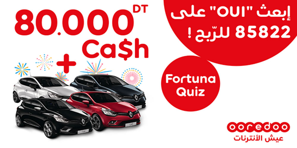 Jeu quiz Fortuna 2021 by Ooredoo : le retour en grande pompe