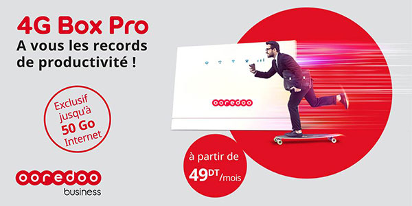 Ooredoo lance la 4G Box Pro : Le volume internet le plus avantageux du marché