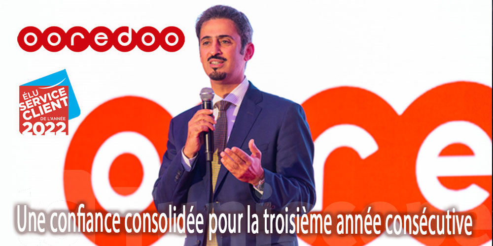 Ooredoo Élu service client de l'année 2022