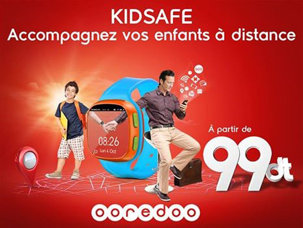 Ooredoo Tunisie lance la première Montre Connectée pour enfants Kidsafe. 