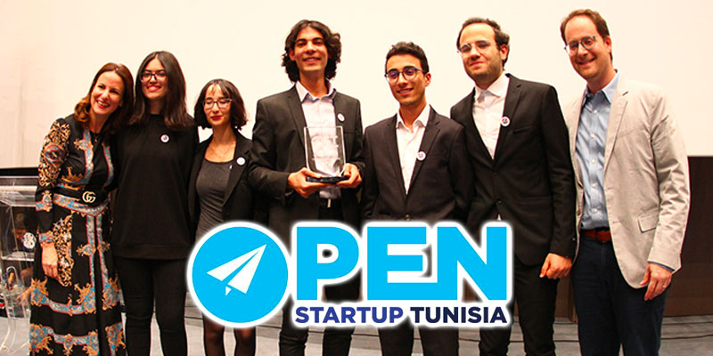 L'équipe ARTAQI victorieuse de la 4ème Edition de Open Start Up Tunisia