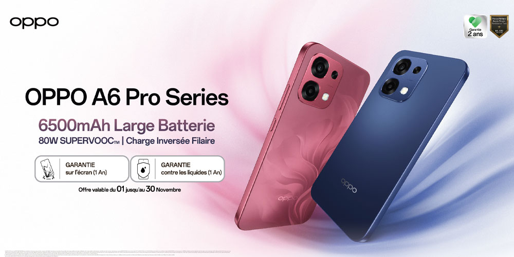 Présentation de la série OPPO A6 Pro, dotée d'une batterie longue durée et d'une durabilité intégrée pour une puissance et une expérience sans compromis.