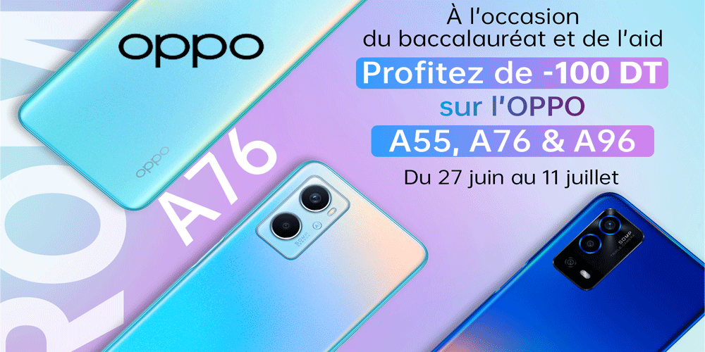 OPPO lance des offres exceptionnelles sur ses smartphones de la Série A à l’occasion du baccalauréat et de l’Aïd El Kebir  