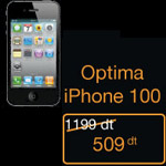 Tarifs iPhone 4 en Tunisie Optima 100