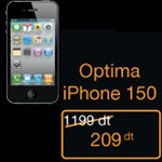 Tarifs et Prix de l'iPhone 4 en Tunisie Optima 150