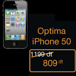 Tarifs iPhone 4 en Tunisie Optima 50