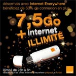 Clé 3G Orange : maintenant 7.5 Go + illimité chaque mois