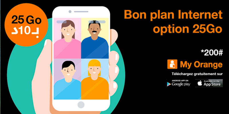 Orange Tunisie se mobilise et lance l’option Bon Plan 25 Go à 10 dt