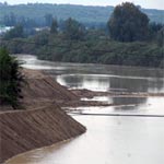 Oued Mejerda : Finalement le niveau d'eau en baisse