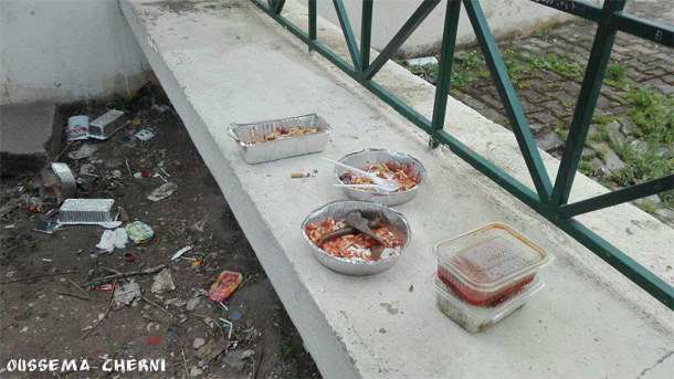 En photos : Après un tournage à Borj Baccouche l’équipe ‘Ouled Moufida’ laisse des déchets partout