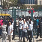 En Photos : Protestations devant le Palais des Congrès contre l’Initiative de Béji Caïd Essebsi 