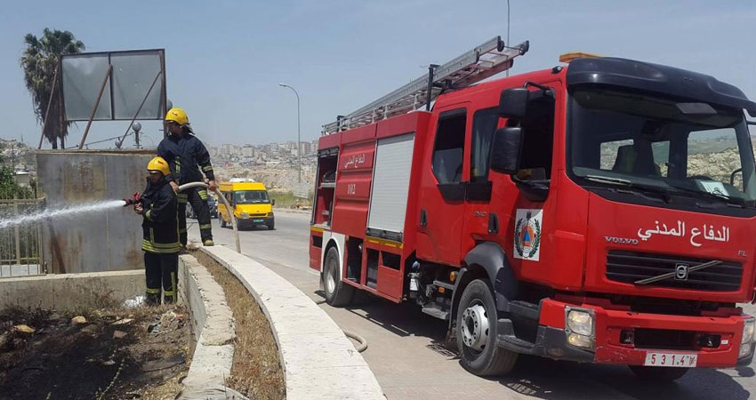 حرائق وإصابات في فلسطين جراء موجة الحر