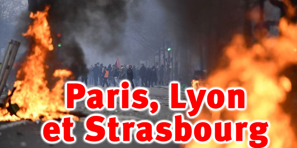 Des affrontements à Paris, Lyon et Strasbourg