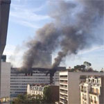 Paris: incendie à la Maison de la radio