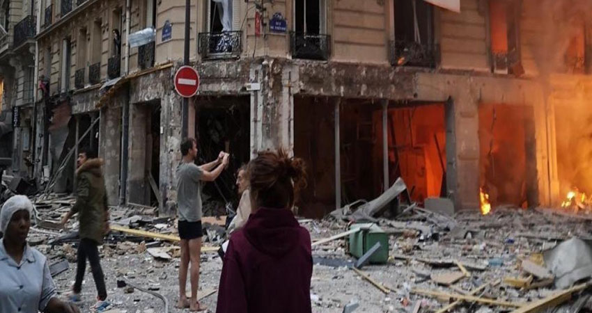 بالصور: 36 إصابة في الإنفجار الضخم وسط باريس